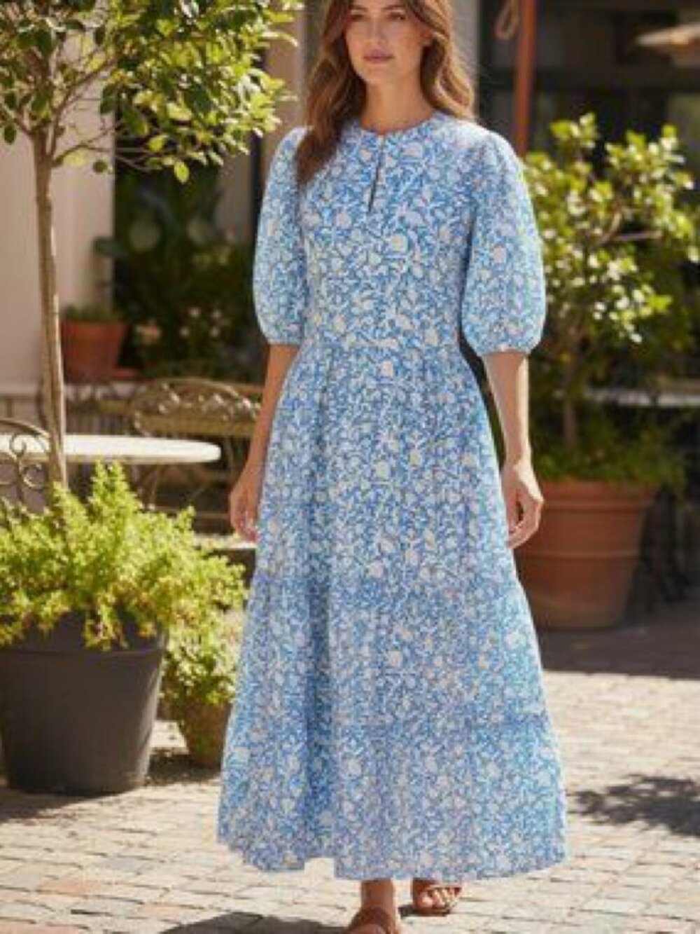 Oliphant Canary Floral Maxi Dress